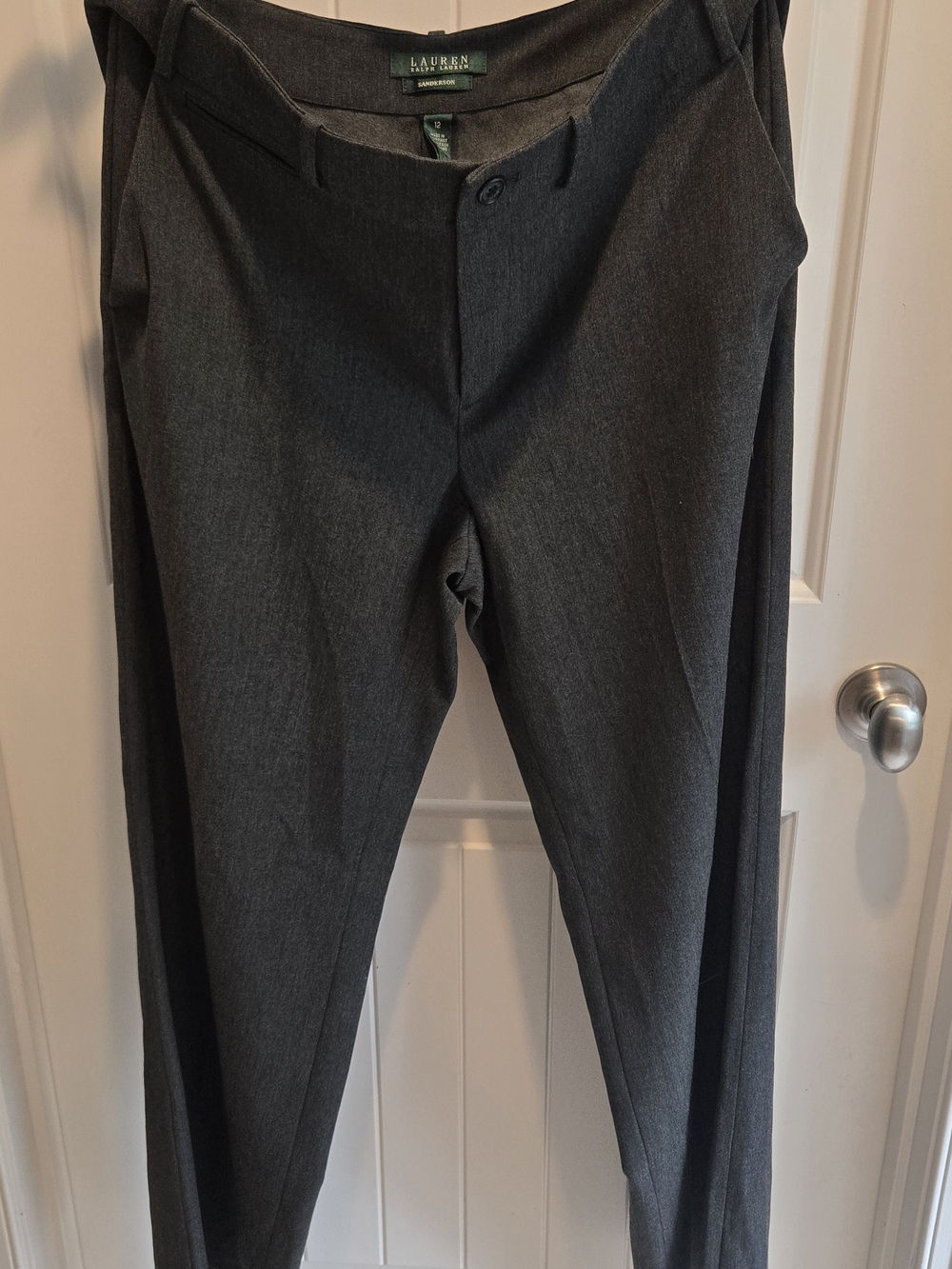 Lauren Ralph Lauren Sanderson Women's Charcoal Dress Pants